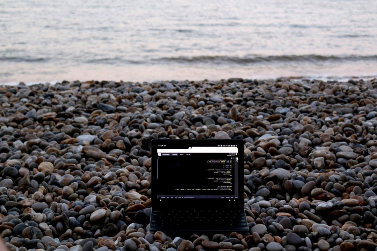 Detailed view of sci-fi corridor project with custom materials and lighting setup